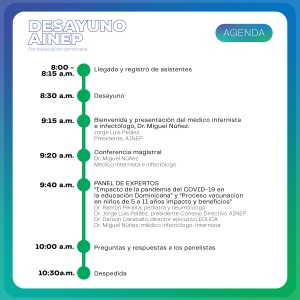 COMUNICADO: Cambios en la agenda Desayuno AINEP